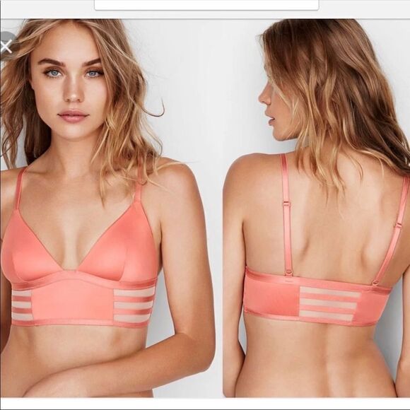 Victoria’s Secret set 4 padded satin Bralette bra - Picture 4 of 7